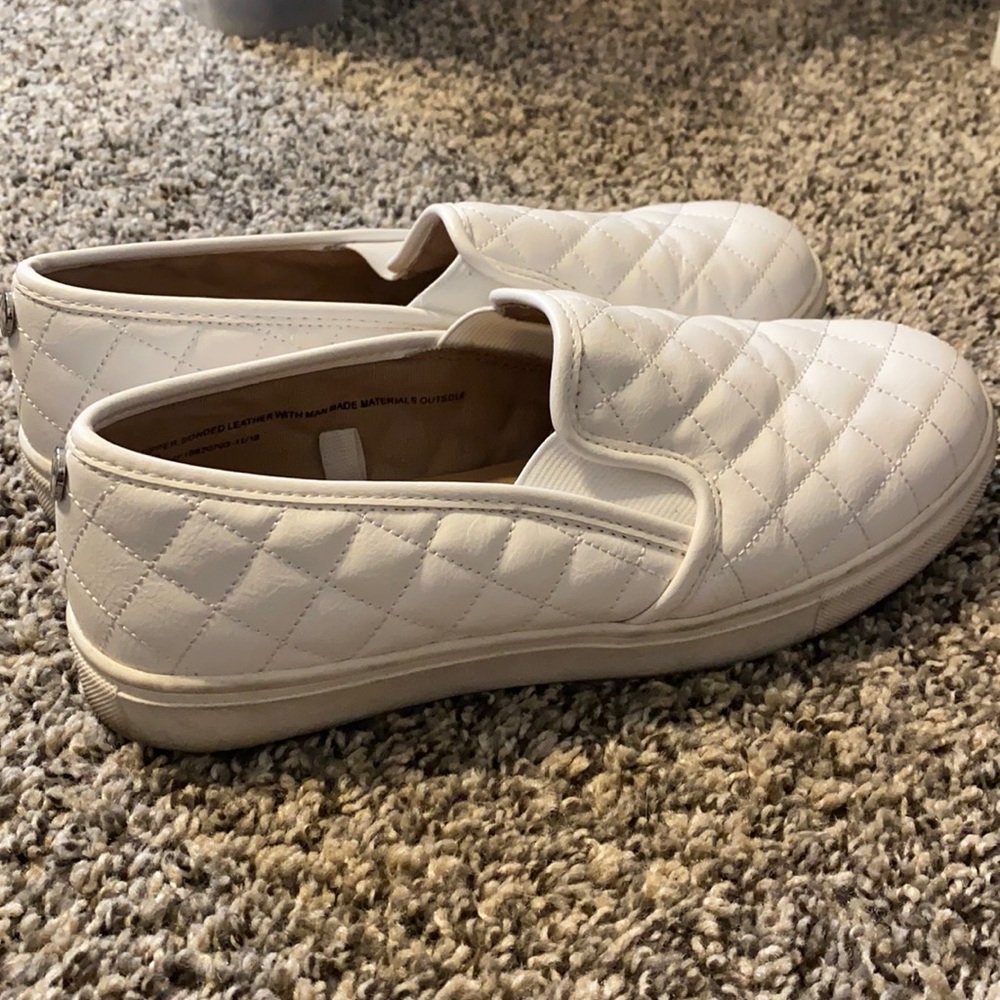 White slip on sneakers